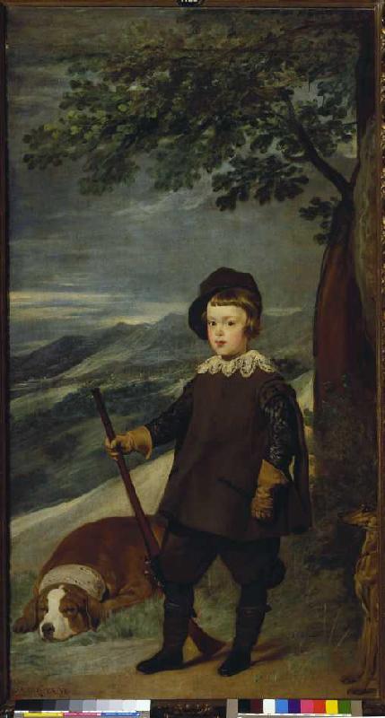 Prinz Balthasar Carlos als Jäger von Diego Rodriguez de Silva y Velázquez