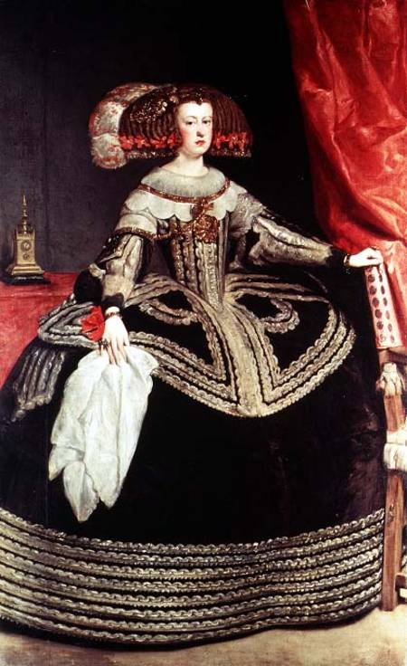Queen Maria Anna of Spain (1635-96), wife of King Philip IV of Spain (1605-65) von Diego Rodriguez de Silva y Velázquez