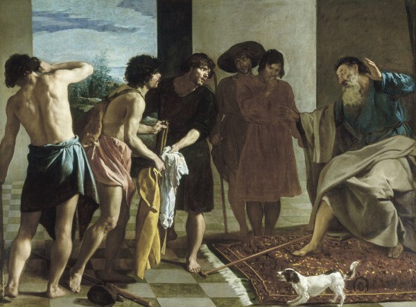 Velazquez / Jacob receiving the Clothing von Diego Rodriguez de Silva y Velázquez