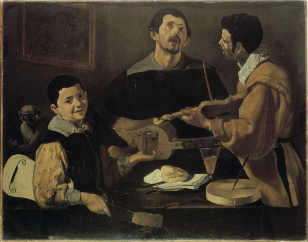 Velazquez / Three Musicians / c.1616/20 von Diego Rodriguez de Silva y Velázquez