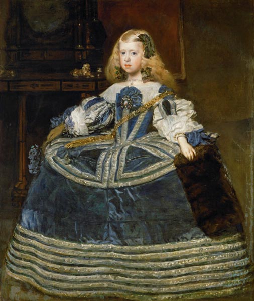Infantin Margarita Teresa in blauem Kleid von Diego Rodriguez de Silva y Velázquez