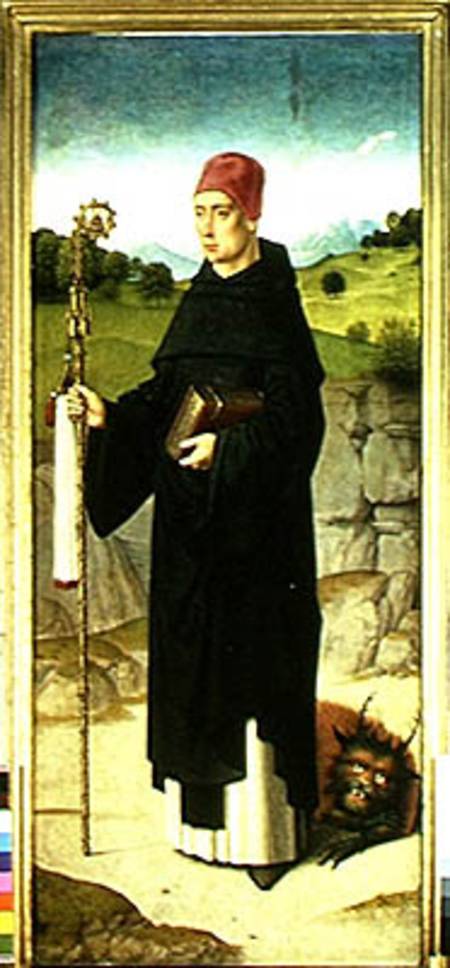 St. Bernard, left hand panel from the Triptych of St. Erasmus von Dieric Bouts d. Ä.