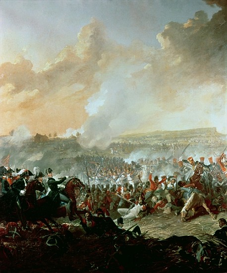 The Battle of Waterloo, 18th June 1815 (detail of 209202) von Denis Dighton