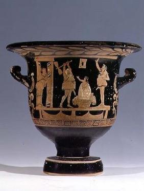 Red-figure bell krater decorated with a scene from a play, Apulian (ceramic) (for detail see 85028) 16th