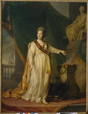 Katharina II. als Gesetzgeberin im Tempel der Themis 1783