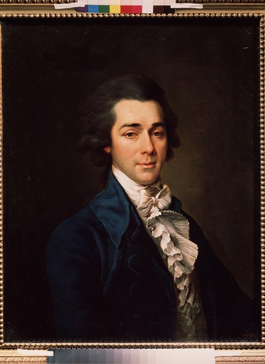 Porträt des Architekten, Künstlers und Dichters Nikolai A. Lwow (1751-1803) von Dimitrij Grigorjewitsch Lewizkij