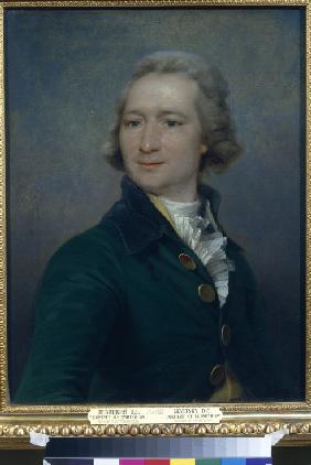 Porträt von Dichter Iwan Iwanowitsch Dmitriew (1760-1837)