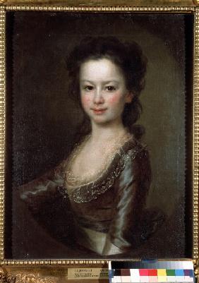 Porträt von Gräfin Maria Artemiewna Woronzowa als Kind