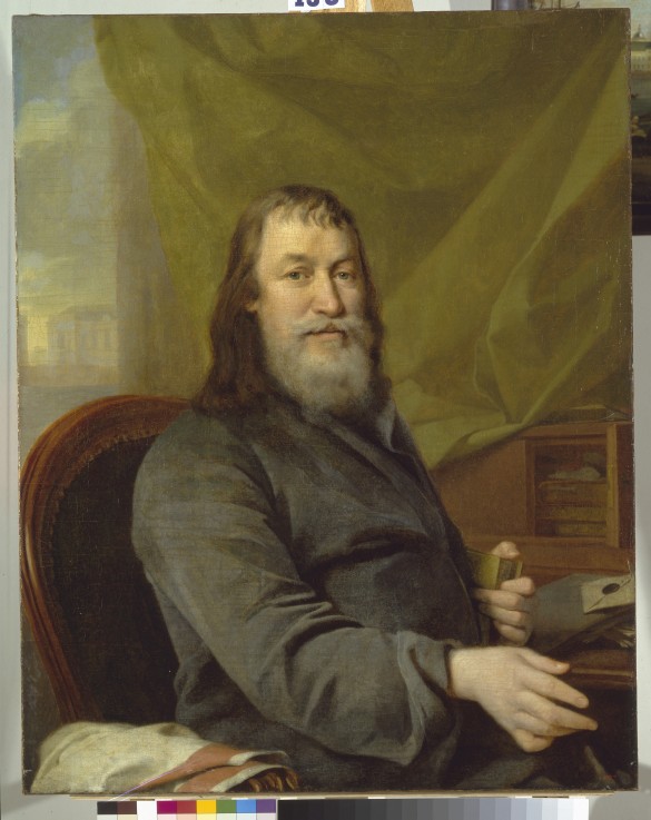 Porträt von Graf Iwan Charitonowitsch Bilibin (der Große) von Dimitrij Grigorjewitsch Lewizkij