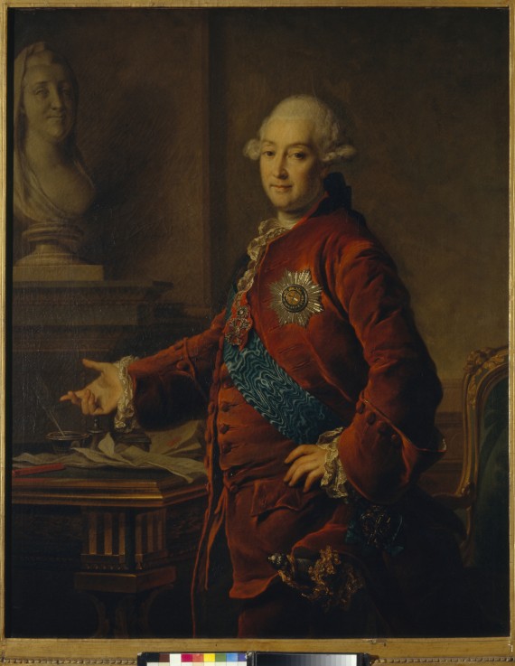 Porträt von Vize-Kanzler Fürst Alexander Michajlowitsch Golizyn (1723-1807) von Dimitrij Grigorjewitsch Lewizkij