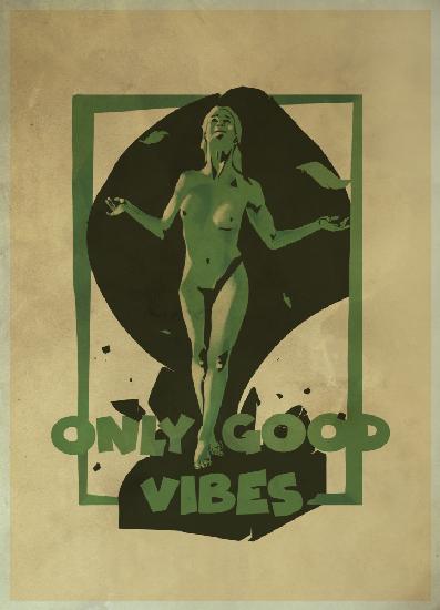 Good Vibes-Aufdruck
