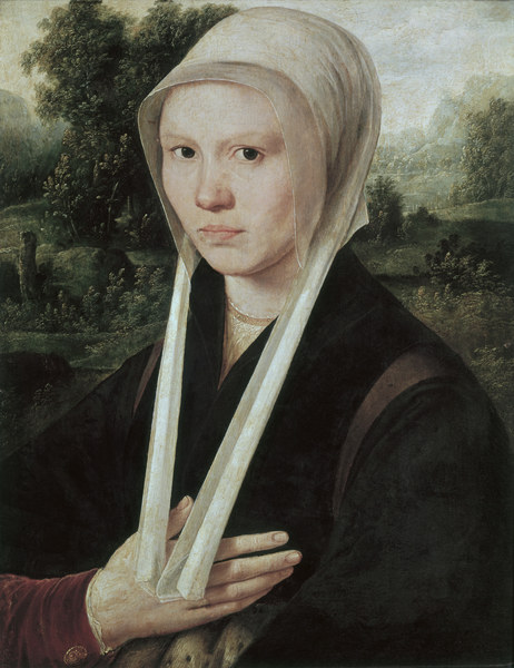 D.Jacobsz, Bildnis einer Frau von Dirk Jacobsz
