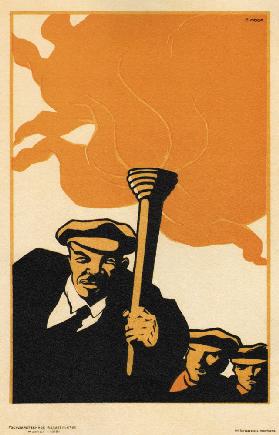 Lenin mit der Fackel 1919