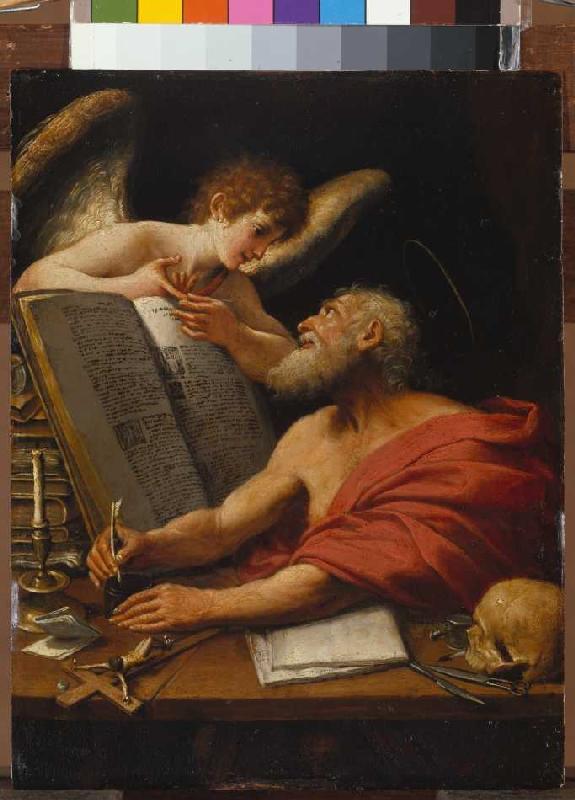Der hl. Matthäus und der Engel von Domenichino (eigentl. Domenico Zampieri)