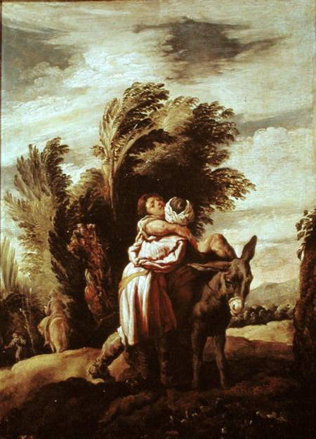 The Parable of the Good Samaritan von Domenico Fetti