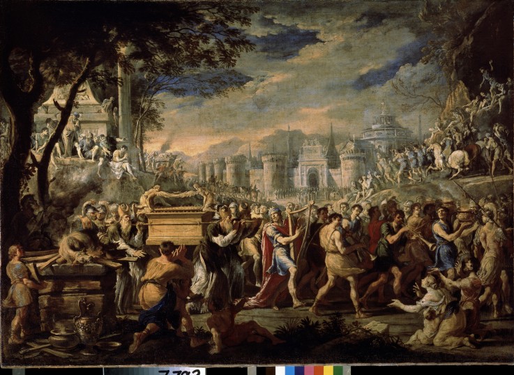 Die Überführung der Bundeslade durch König David nach Jerusalem von Domenico Gargiulo