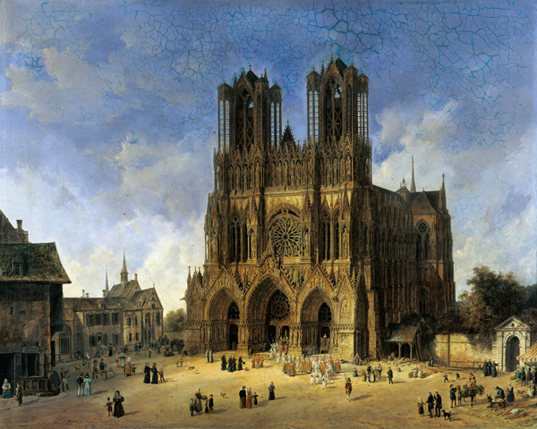 Der Dom zu Reims. von Domenico Quaglio