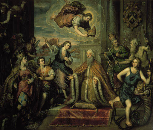 Dom.Tintoretto/ Doge Bembo & Venetia von Domenico Tintoretto