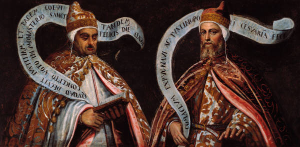 D.Tintoretto, Orso II. und Pietro II. von Domenico Tintoretto