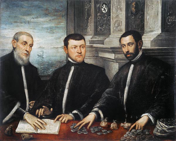 D.Tintoretto, Drei Inspektoren von Domenico Tintoretto