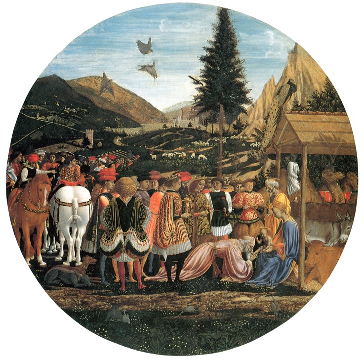 Die Anbetung der Könige (Tondo der Medici) von Domenico Veneziano