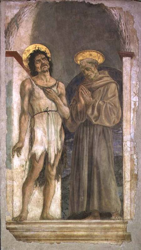 St. John the Baptist and St. Francis of Assisi von Domenico Veneziano
