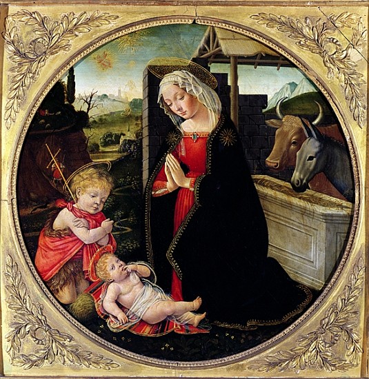 Madonna and Child with St. John the Baptist von Domenico (Domenico Bigordi) Ghirlandaio