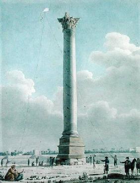 Pompey's Pillar, Alexandria 1798  on