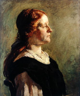 Portrait of a Girl with Red Hair, 1908 (oil on canvas) von Donald Graeme MacLaren