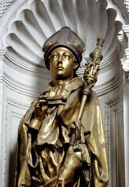 St. Louis of Toulouse, detail of sculpture von Donatello