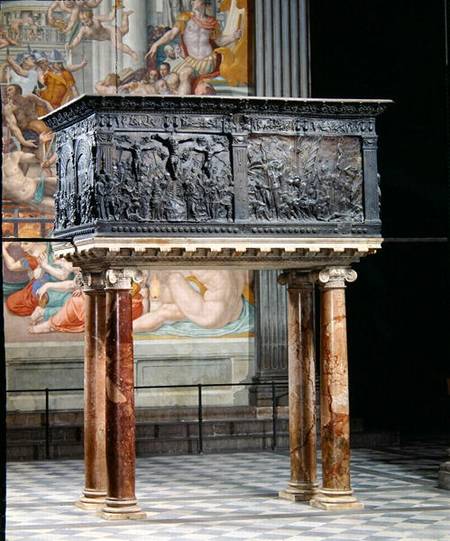 Pulpit from the south side of the nave von Donatello