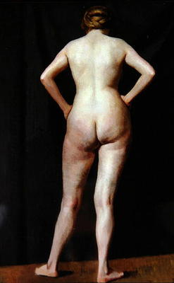 Female Figure Standing, 1913 (oil on canvas) von Dora Carrington