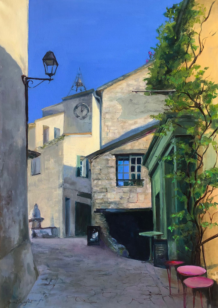 Ölmalerei in der Altstadt von Dora Krincy