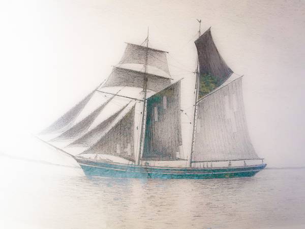 Segelschiff 8 von Doris Beckmann
