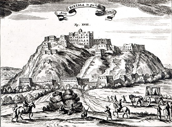 Bietala, fortress of Lama the Great, Kingdom of Lhassa,illustration from ''La Chine illustree'' Atha von Dutch School