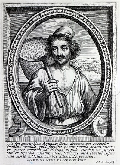 Masaniello; engraved by Petrus de Iode von Dutch School
