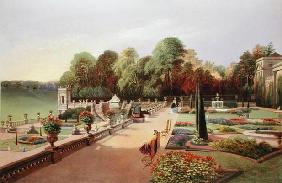 The Upper and Lower Terrace Gardens at Bowood, from 'Gardens of England', published 1857 (chromolith 19th