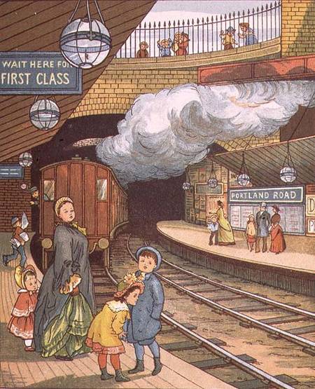 Underground Railway from 'London Town' von E. Crane