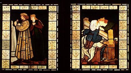 Honeymoon of King Rene of Anjou, by Burne-Jones and Dante G. Rossetti von E. Rossetti