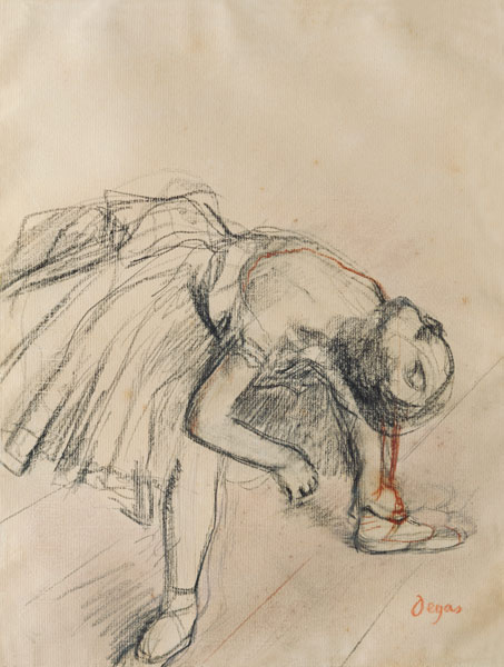 Dancer Fixing her Slipper von Edgar Degas