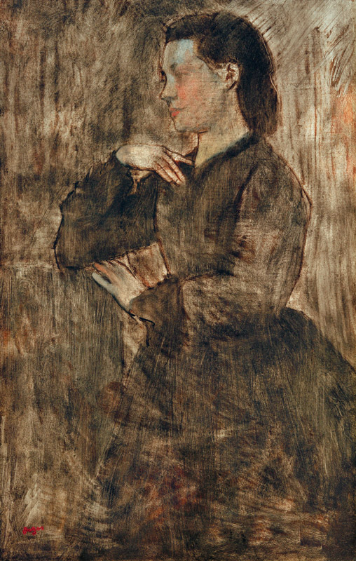 Frauenporträt von Edgar Degas