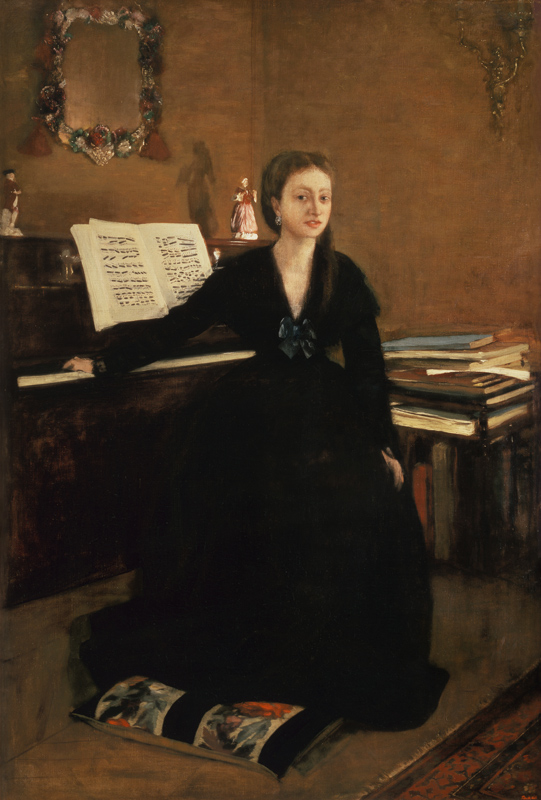 Madame Camus am Piano. von Edgar Degas