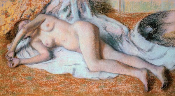 After the Bath or, Reclining Nude von Edgar Degas