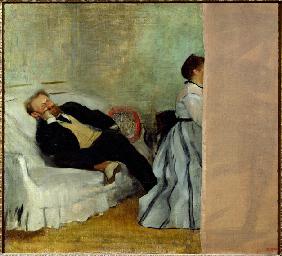 Der Maler Edouard Manet mit seiner Frau Suzanne
