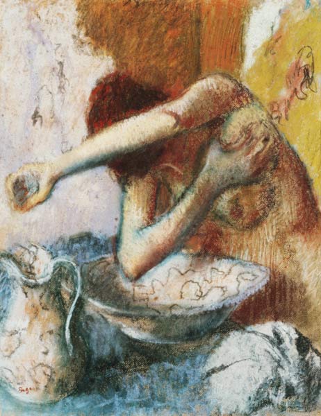 Junge Frau bei der Toilette von Edgar Degas