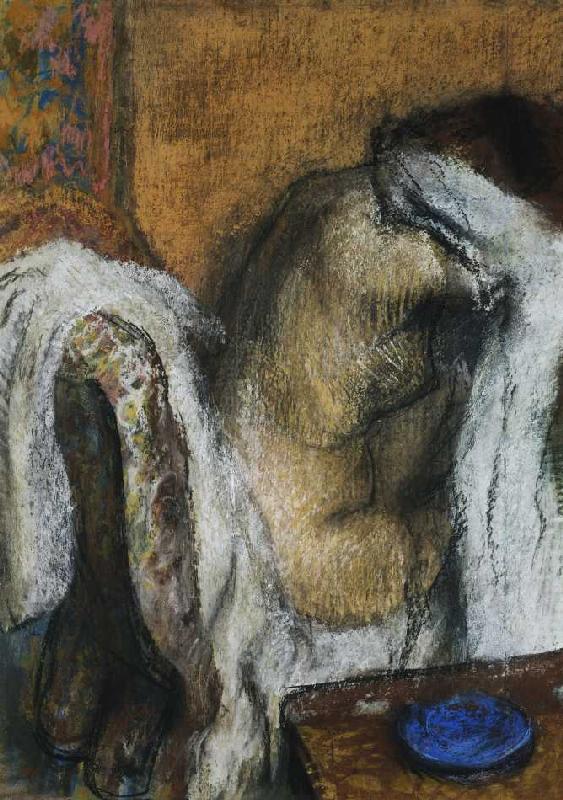 Frau bei der Toilette (Femme à sa toilette) von Edgar Degas