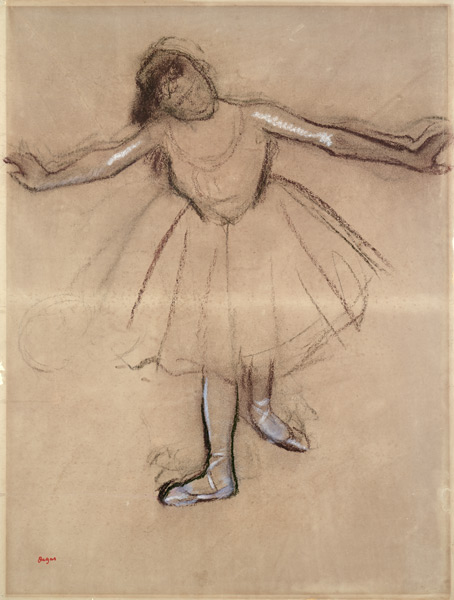 Front-view of Dancer von Edgar Degas