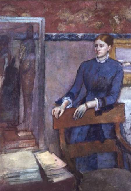 Helene Rouart in her Father's Study von Edgar Degas