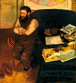 Der Kunstkritiker Diego Martelli (1839-1896) von Edgar Degas