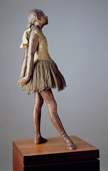 Little Dancer, Aged 14 (polychrome bronze, muslin, satin and von Edgar Degas